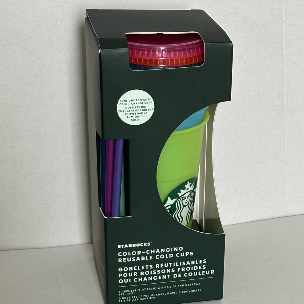Starbucks Color-Change Tumbler with Pink, Purple, Teal & Green Variants